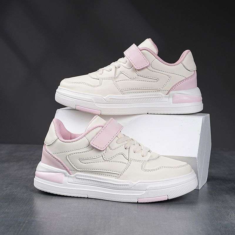 Boys Net Shoes Lightweight Breathable Non-slip Children's Shoes Boys Sports Little White Shoes Middle School Children Primary School Students Runnin