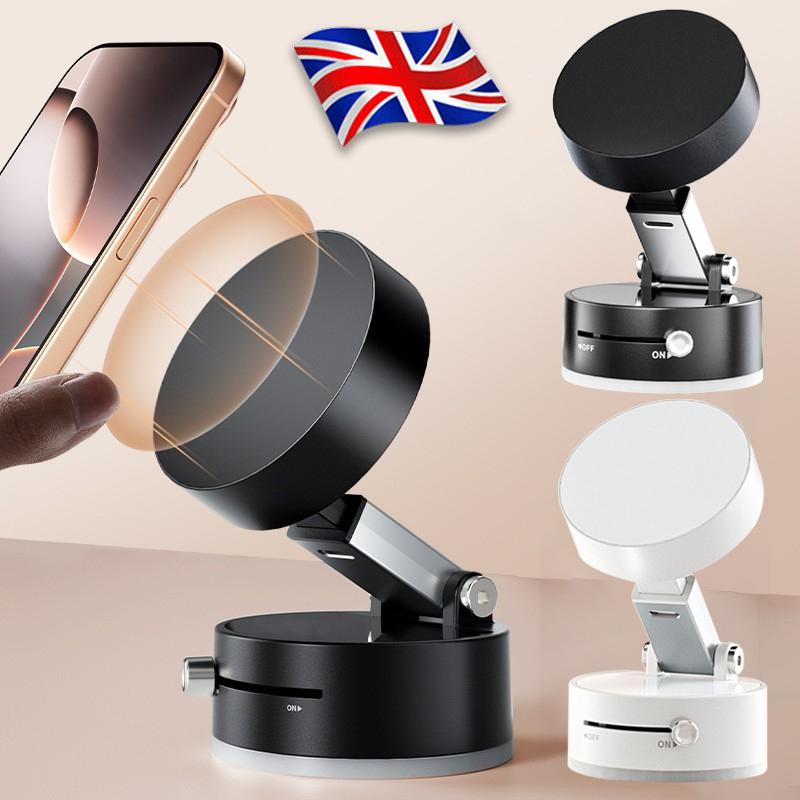 Magnetic Suction Cup Car Phone Holder Vacuum Car Mount 360° Rotation