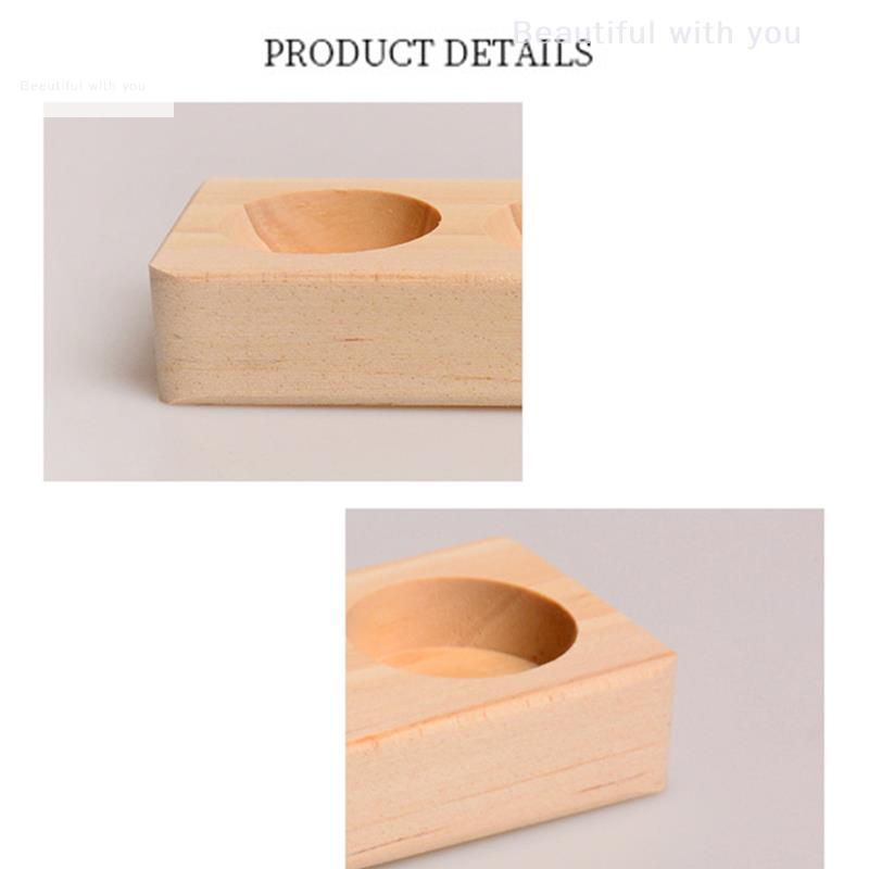 1pc Essential Oil Wooden Display Stand 6 Hole Essential Oil Storage Rack Smooth For DoTERRA Essential Oils Perfume Bottle Holder
