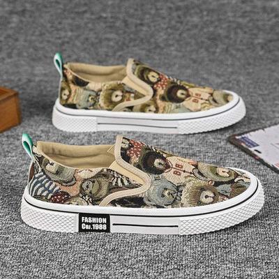 Men's Low-Top Canvas Sneakers - Trendy Korean Style, Versatile for Teens