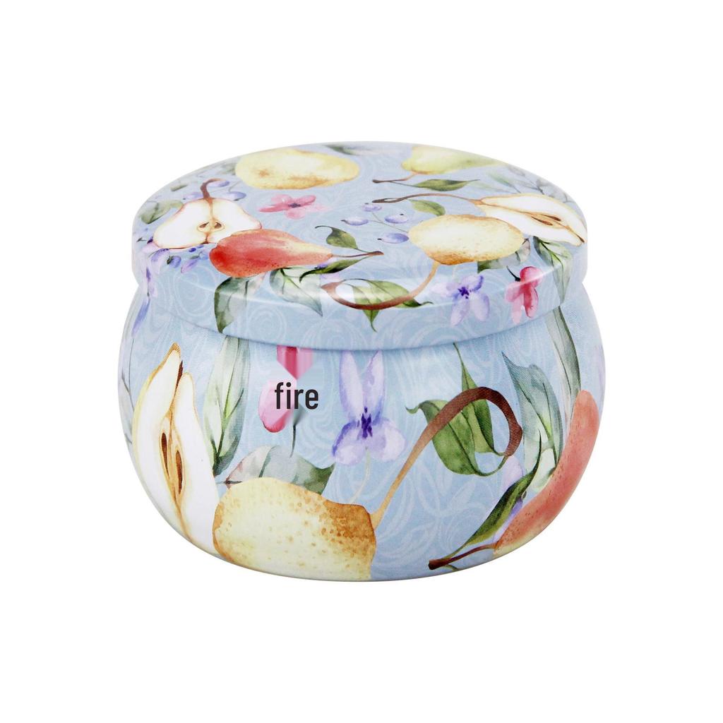 4.4oz Aroma Candle In Drum-shaped Tinplate Gift Jar