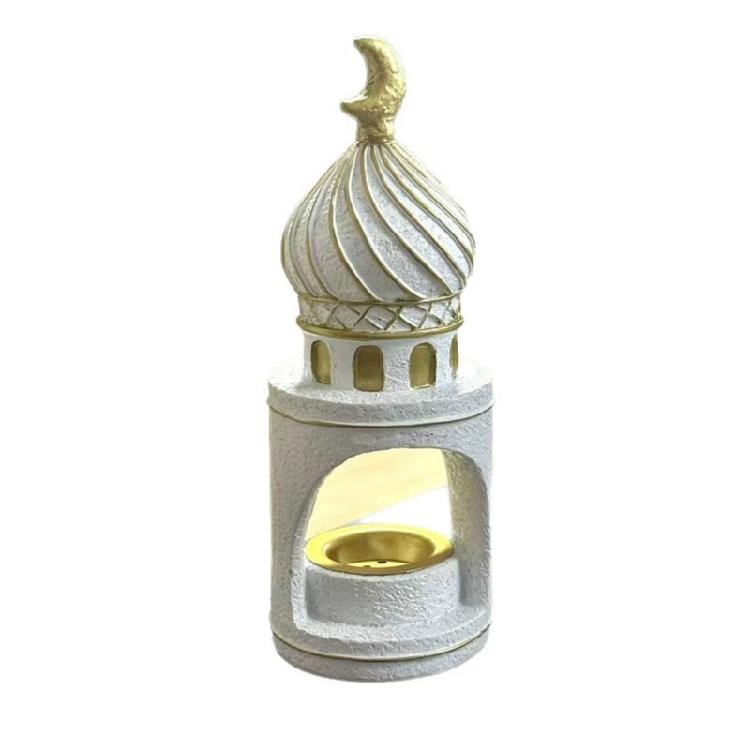

Traditional Middle Eastern Resin Mosque Tower Decoration Scented Frankincense Resin Incenses Burners For Holiday Decors 1
