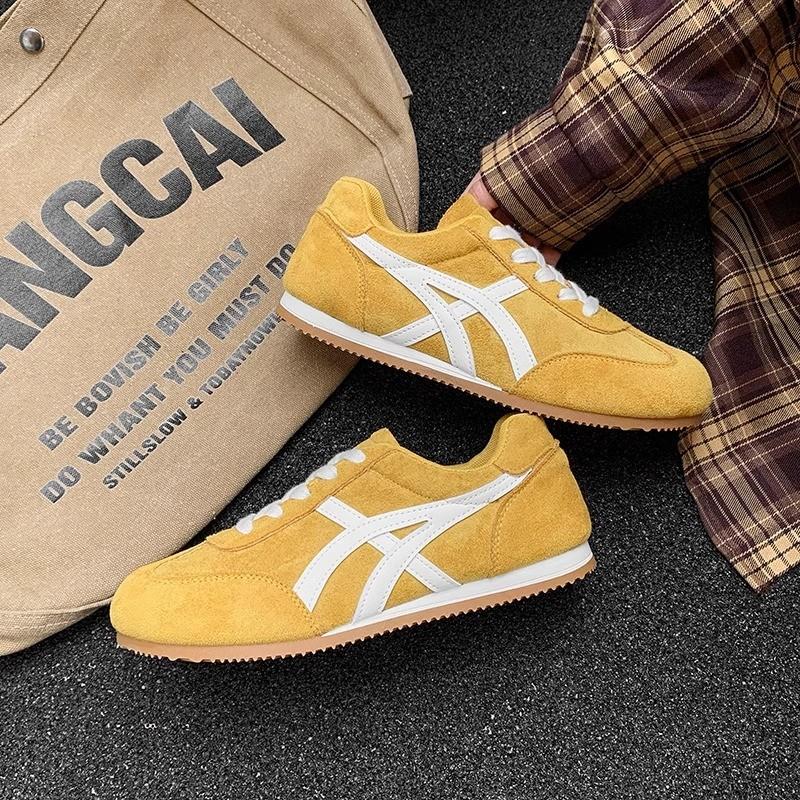 Yellow Dexun Shoes Women's Shoes 2025 Spring and Summer New Popular Lightweight Retro Forrest Gump Shoes Versatile Sports and Leisure Board Shoes