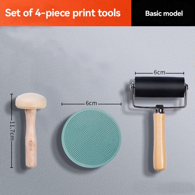 Weicher Linoleum-Schnitzgummi-Block Druckstock Druckstöcke Set Druckplatten für den Druck, Druckkunst Set
