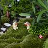 2 pezzi di figurine di riccio mini decorazioni in resina piante grasse ornamenti paesaggistici