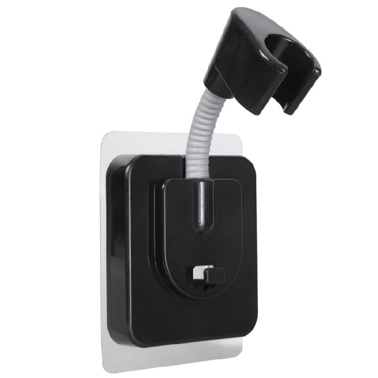 Adjustable Angle Wall Mounted Shower Head Holder No Drill Installation Strong Adhesive Bathroom Shower Head Bracket Rack