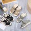 Fashion High Quality Women Slippers Leather Woman Sandals 2024 Outdoor Light Casual Wedges Slippers Slip On Summer Shoes for Women