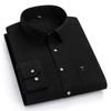 Camicie da uomo 100% Cotone Puro Manica Lunga Tinta Unita Morbide Vestibilità Regolare Camicia Elegante Blusa Sociale Abbigliamento Maschile 6XL 7XL