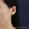 Jade Angel 925 Sterling Silver Aventurine Stud Earrings for Women - 6MM Round Bead Fashion Earrings