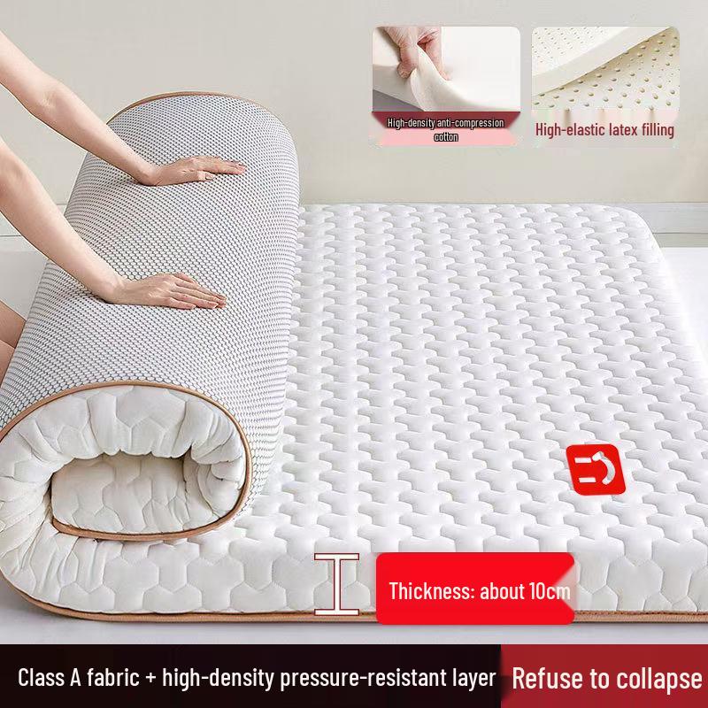 Class A Latex Mattress Topper: Soft, Thickened Tatami Pad for Dorm and Rental Rooms