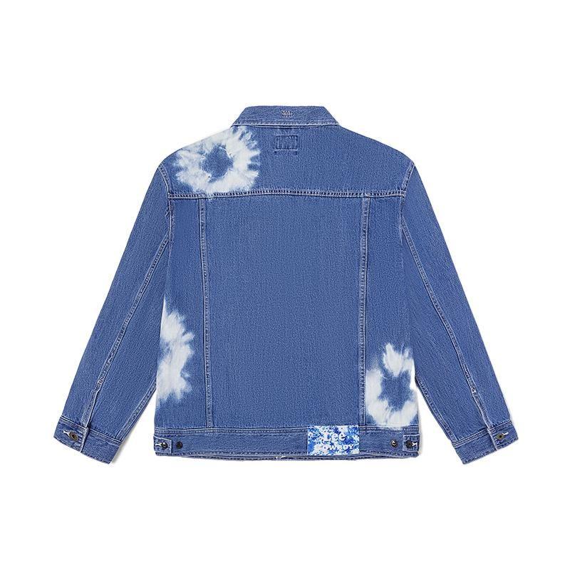 Lee Vintage Wash Tie-Dye Denim Jacket Men jackets Light-Blue LMT002701101291A01760