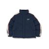 Reebok Color Block Stand Collar Zipper Long Sleeve Down Jacket Unisex Outerwear Navy-Blue REJU4FD54N3