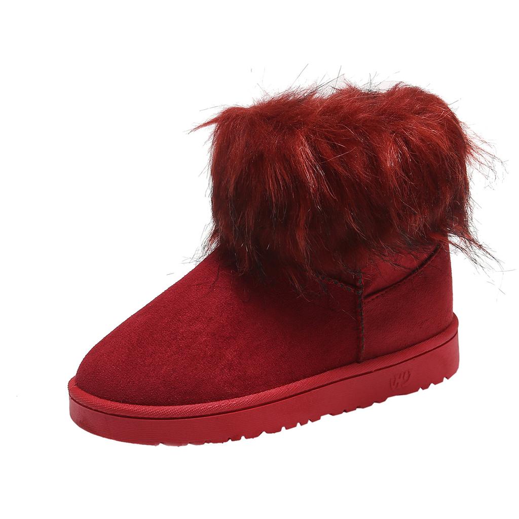 Snow Boots Women's Winter 2025 New Versatile Winter Shoes Students Cute Velvet Thickened Warm Outer Wear Cotton Shoes