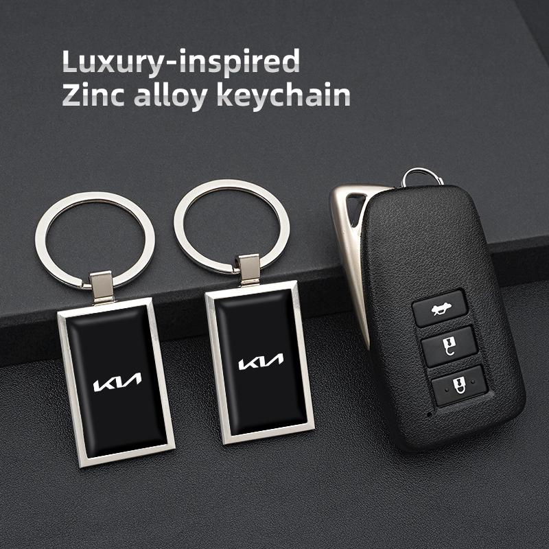 Car Badge Keychain Pendant Metal Keyring Valve For KIA K5 K9 Sorento Ceed Sportage Carnival Stinger Niro Cadenza Soul Cerato EV6 sdvc80