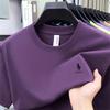 Men's Lightweight 100% Cotton Casual Round Neck T-shirt - Breathable and Fashionable for Summer