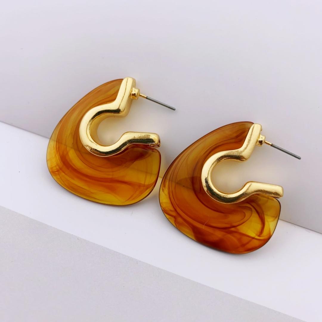 

Уникальные винтажные акриловые серьги с геометрическим дизайном - отлично подходят для повседневного ношения, серьги для женщин