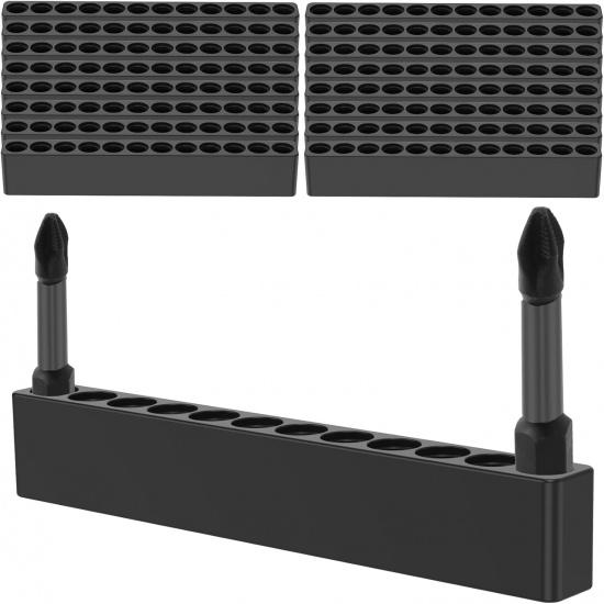 Bit Holder, Drill Bit Holder, Tool Box Organizer, 21Pcs Hex Bit Holder, 12 Holes Hex Bit Organizer, Organizer Hex Bit Holder Rack for Hex Shank Bits