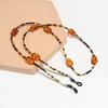 Anti-Slip Retro Amber Glasses Chain Anti-Lost Decorative Sunglasses Lanyard Chain Handmade Beads Reading Glasses Rope
