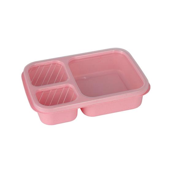 

Divided Lunch Box with Sealing Lid Multi-Compartment Meal Prep Container Microwave Safe Bento Box for Work And School