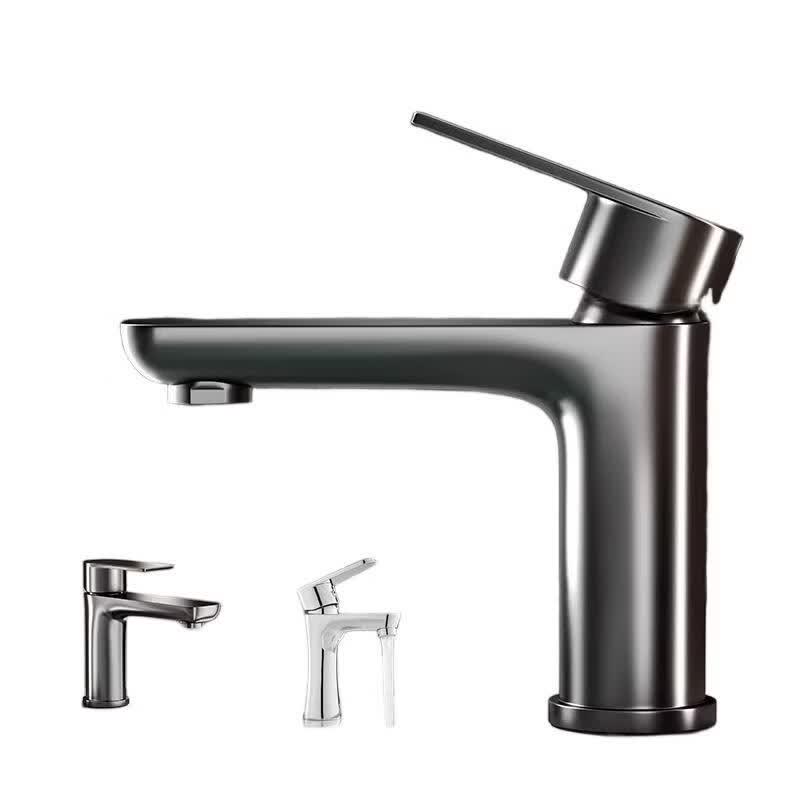Baimengyang Gunmetal Grey Stainless Steel Hot/Cold Basin Faucet