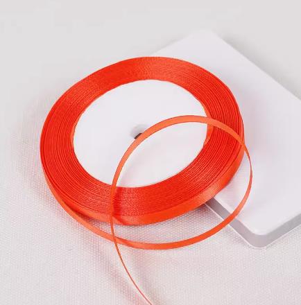 25Yards 6mm Silk Satin Ribbons for Crafts Bow Handmade Accessories for Clothing Accessories and Hats DJIY