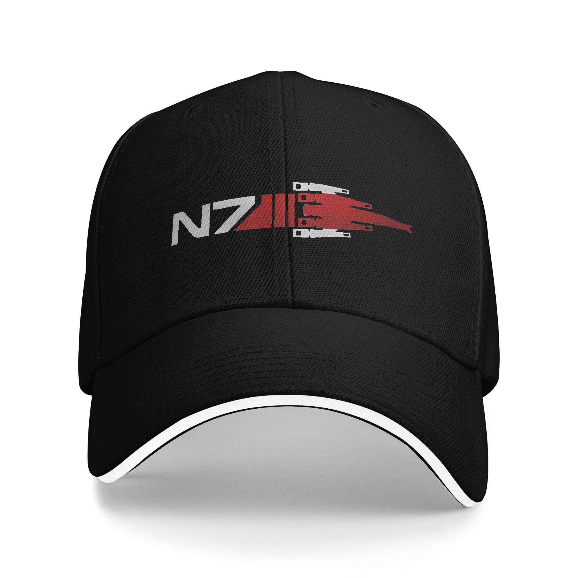 Mass Effect Paragon Renegade Baseball Caps Fashion Sandwich Hats for Unisex Women Adjustable Hats Cap Activities One Size