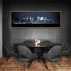 Night Landscape Of New York City Wall Art Canvas Paintings Skyline Of Manhattan Wall Decor Pictures Posters And Prints For Bed Room Decor