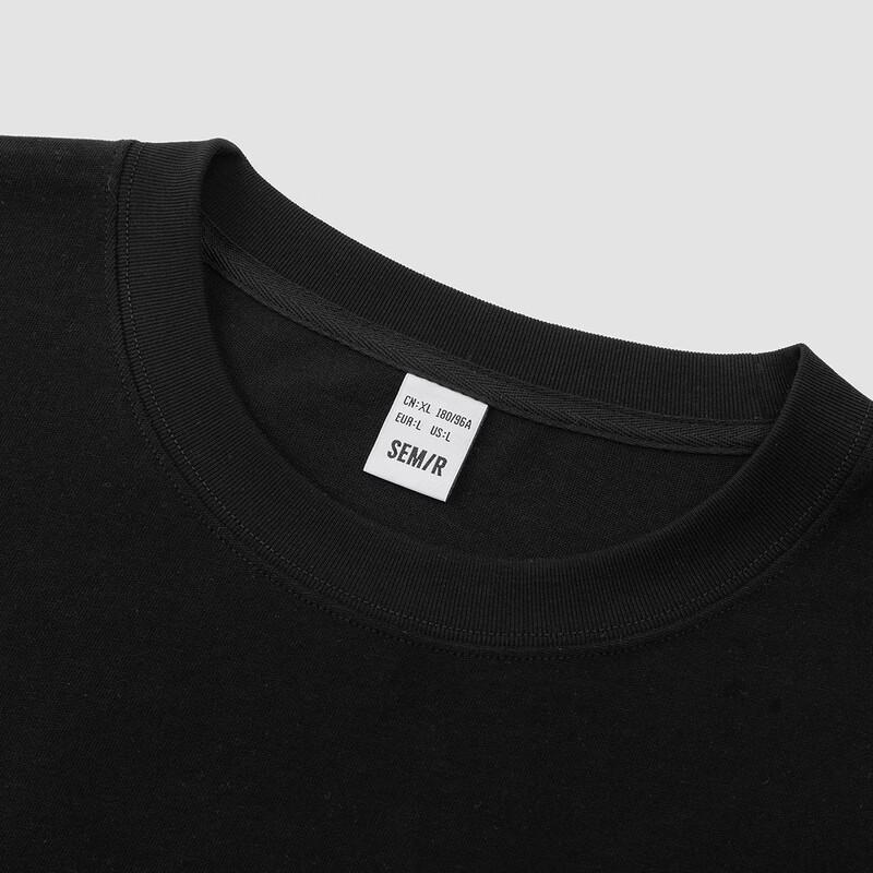 Semir Men's Hand-painted Letter Long Sleeve T-shirt