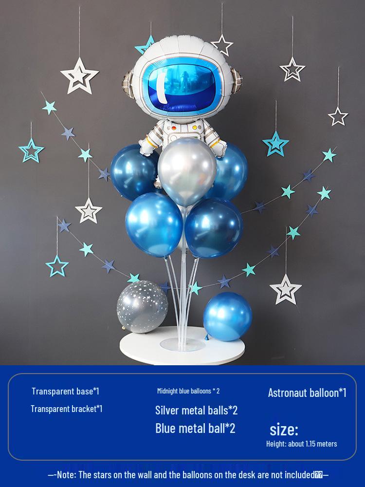 Space-Themed Astronaut Birthday Decorations for Boys: Floating Balloons & Party Supplies