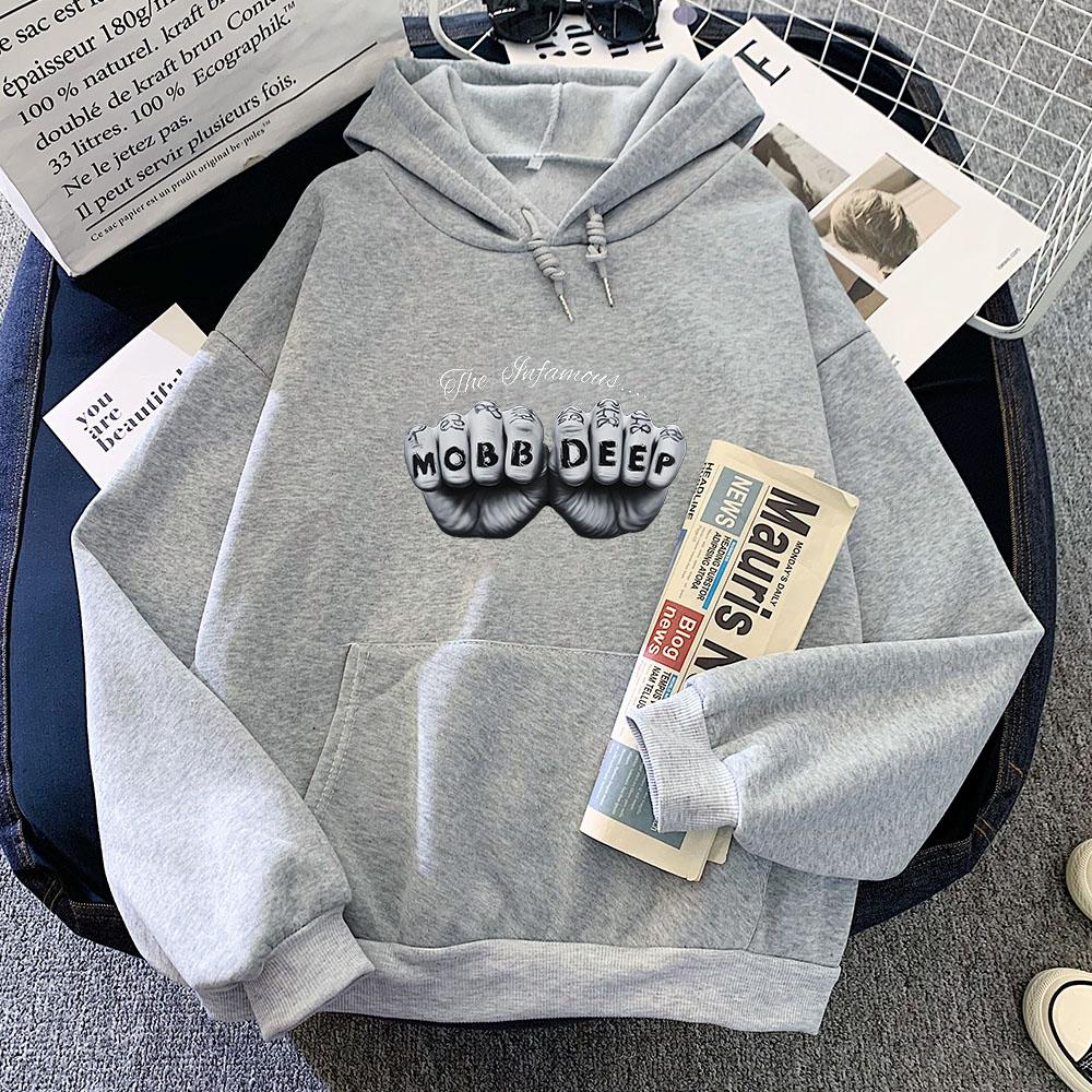 Mobb Deep Hip Hop Aesthetic Hoodie Funko Pop Fashion Sweatshirt Long Sleeve Comfortable Clothing Moletom Hooded Pullovers Soft