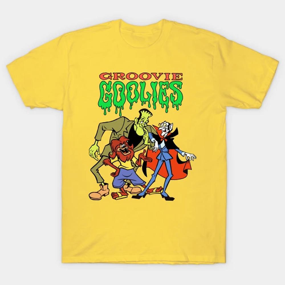 

Groovie Goolies Cartoon Tshirt Yellow Unisex All Sizes S to 5XL Unisex T-Shirt S