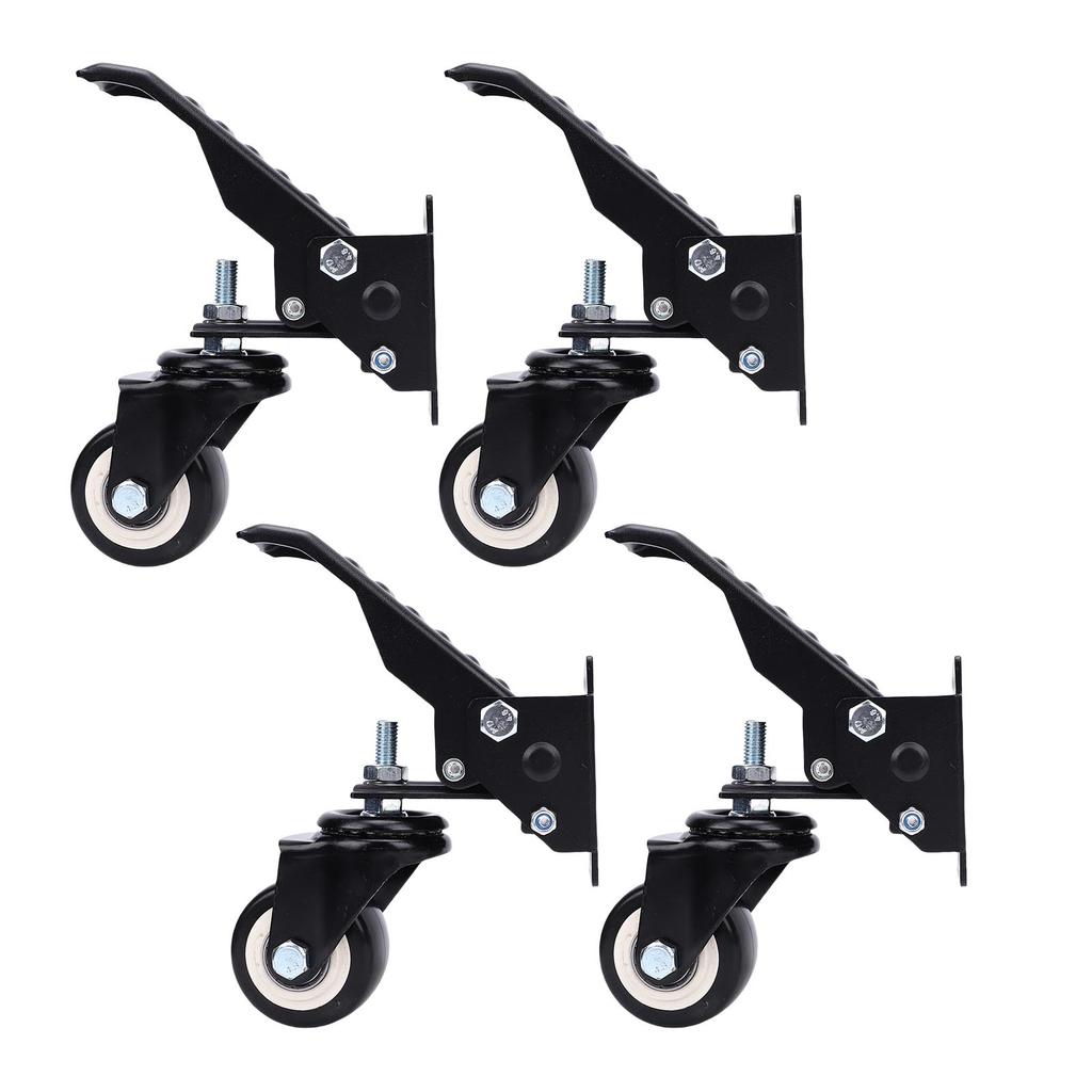 Workbench Casters Kit 900 Lbs Capacity Retractable Casters with Lifting Lowering Function for Bench Table Cabinet