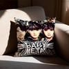 Band BBABYMETAL Pillow Case Square DoubleSided Printing Short Plush Sofa Cushion Cover Bedroom Bedside Pillow