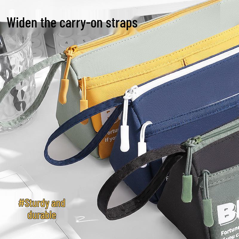 Kaba Bear Multifunctional Large-Capacity Triangle Pencil Case for Students