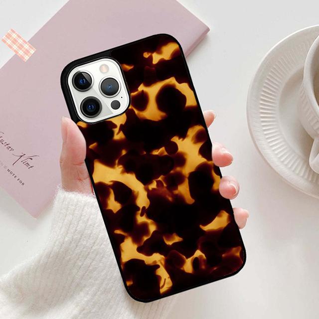 Autumu Tortoise Shell Pattern Phone Case Cover for iPhone 17 Air 16 16e 15 12 11 13 14 Pro Max Apple Plus Coque iPhone 16plus