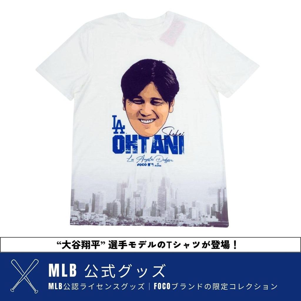 [FOCO] [Official MLB] Shohei Ohtani White "Skyline" T-Shirt, XXL, Dodgers Merchandise, Shohei Ohtani