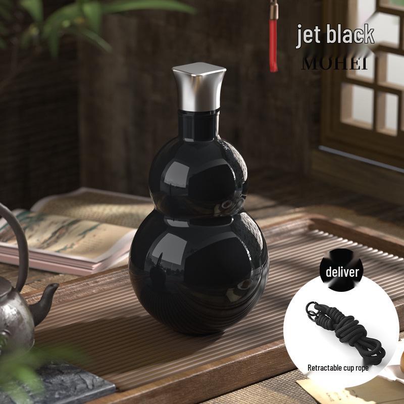 Black Myth Wukong Gourd Thermos Cup: Double-Layer, Portable, Stainless Steel, Outdoor Sports Hip Flask