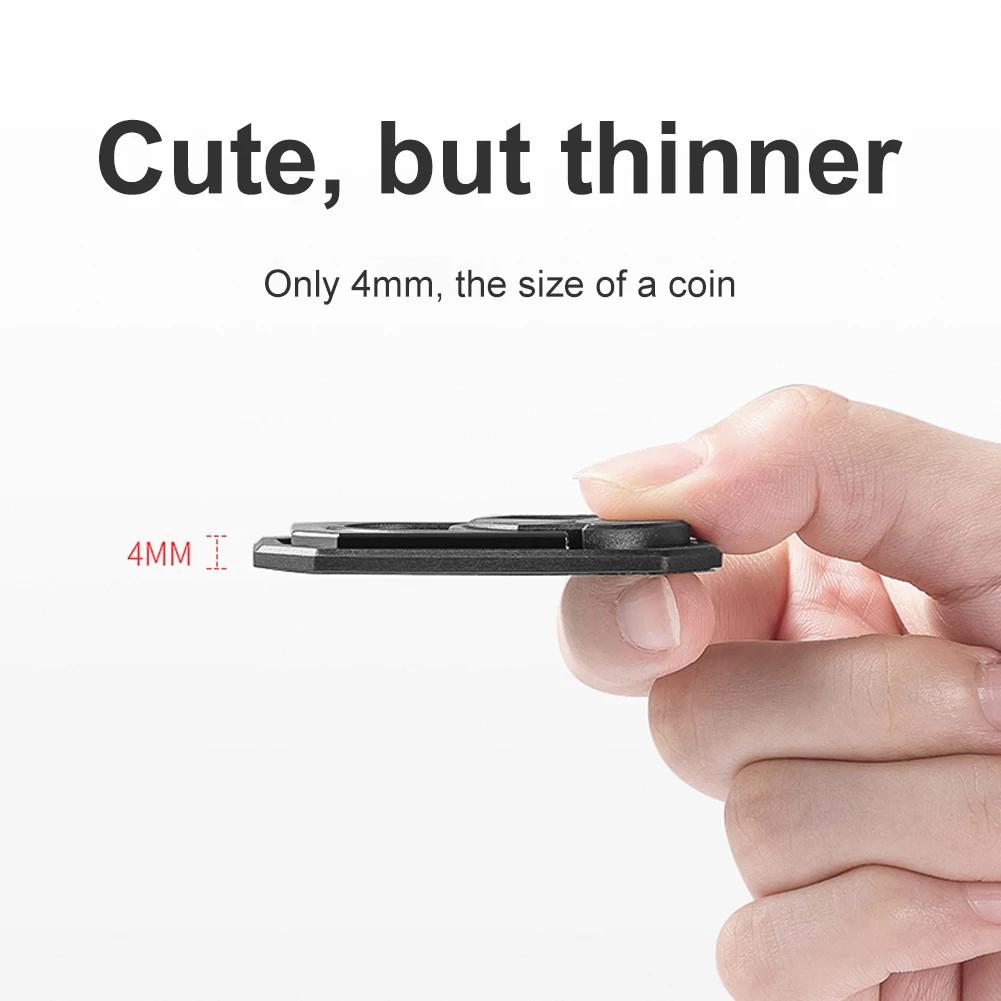 Magnetic Mobile Phone Ring Bracket Detachable Folding Finger Ring Stand 360 Degree Rotation Accessories for Car Safe Driving