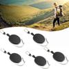 5/10 Pcs Durable 60cm Retractable Key Chain ABS Anti Lose Retractable Keychain Fly Fishing Retractor Fly Fishing