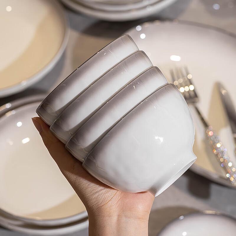 Panlu 30-delars underglasyr keramiskt middagsservis för 6