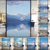 Sky Artistic Glass Sticker Static Cling Privacy Window Film Mountain Landscape Painting Frosted Window Sticker Home Decor
