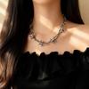 Dark Wind Winding Thorns Rivets Punk Necklace Light Luxury Personalized Collarbone Chain Simple Niche Item Decoration