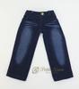 Petite Marie Scale BJD Compatible Wide Jeans in Indigo Jeans with Wide Stretch Fits 40cm BJD 1/3 Okayama-Processed 8-Length Blue. KOJIMA-Processed