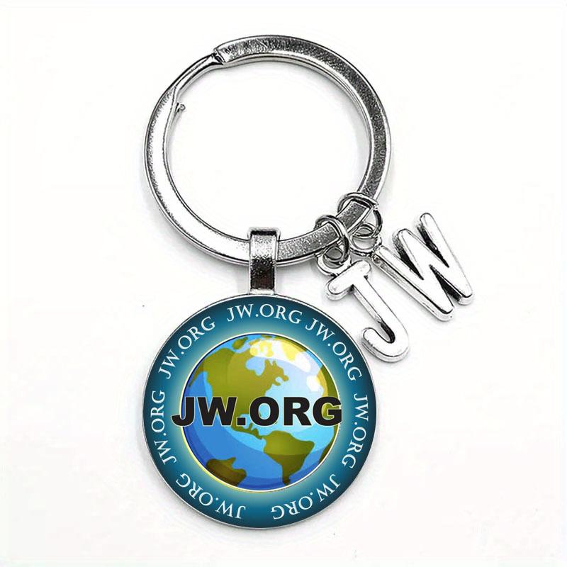 JW Alphabet He Will JWORG Time Gemstone Keychain JW Keyring Jesus Keychain