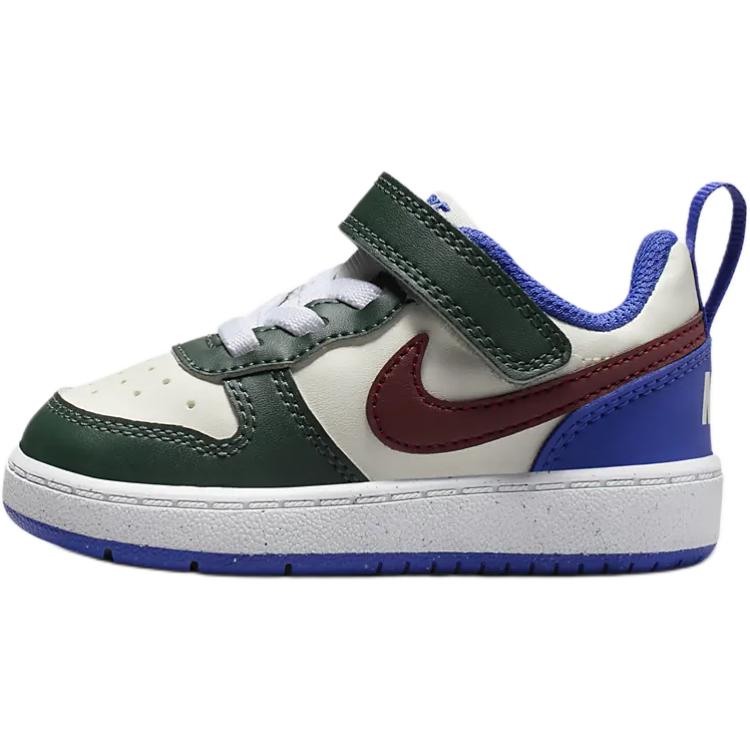 

New Nike Court Borough Anti-Slip Wear-Resistant Low-Top Toddler Shoes Green Infant And Toddler DV5458-300 23.5