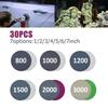 Premium Hook&Loop Wet/Dry Sanding Discs 30pcs 800 3000 Grit Sizes