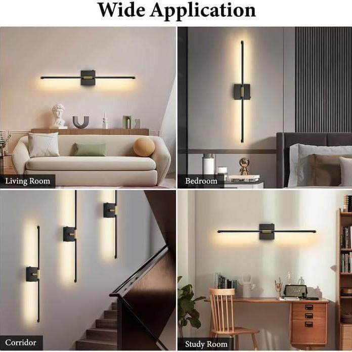 Remote-Controlled Rechargeable Three-Color Wall Light for Living Room, Bedroom, and Stairwell