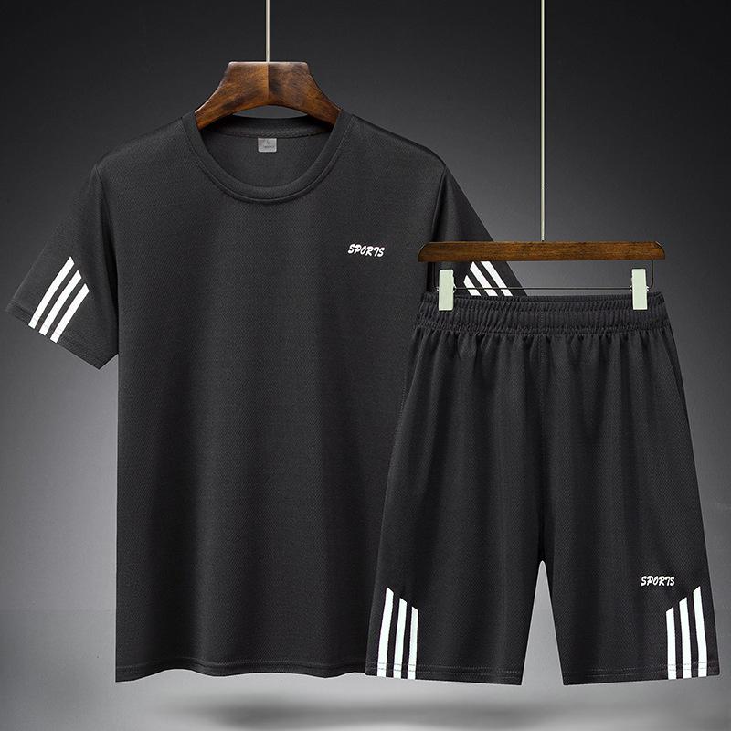 2026 Summer Quick-Dry Breathable Sports Set - Round Neck Short Sleeve & Shorts