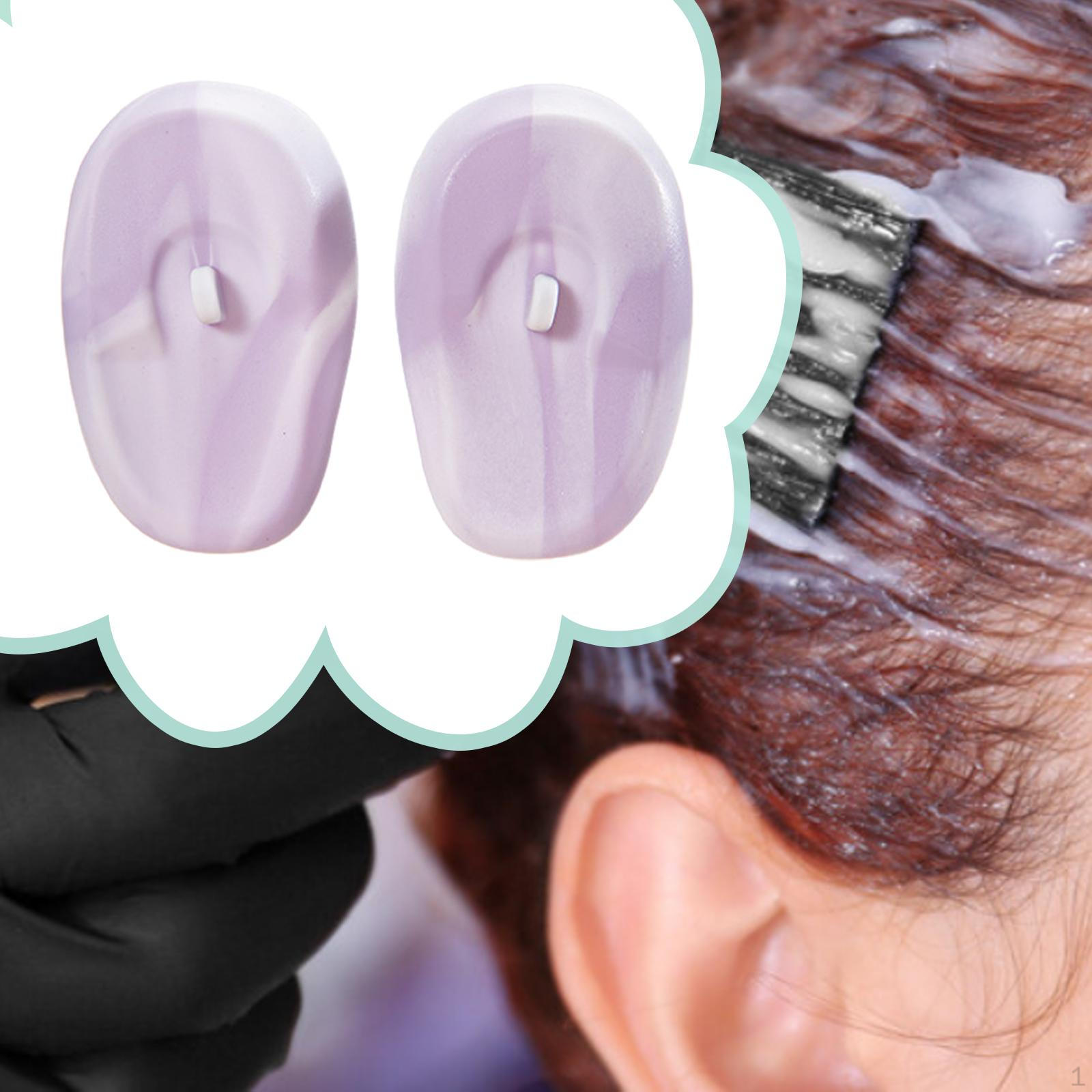 

2 шт. - защита ушей, парикмахерские услуги, муфты для окрашивания волос Light Violet