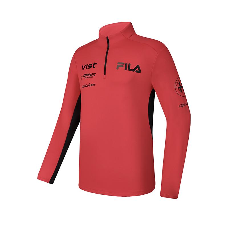New FILA Athletics SKI T Shirt Men's Red A11M446203FRD